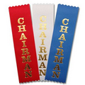 1-5/8"x6" Vertical Stock Title Ribbon (CHAIRMAN)
